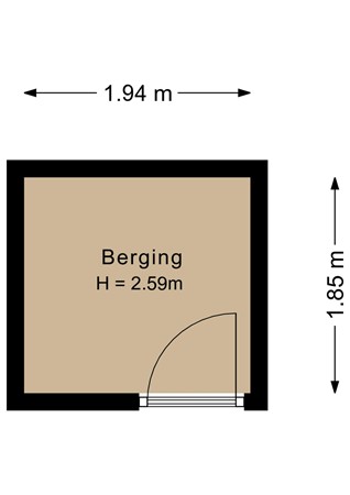 Floorplan - Patmosdreef 34, 3562 JM Utrecht